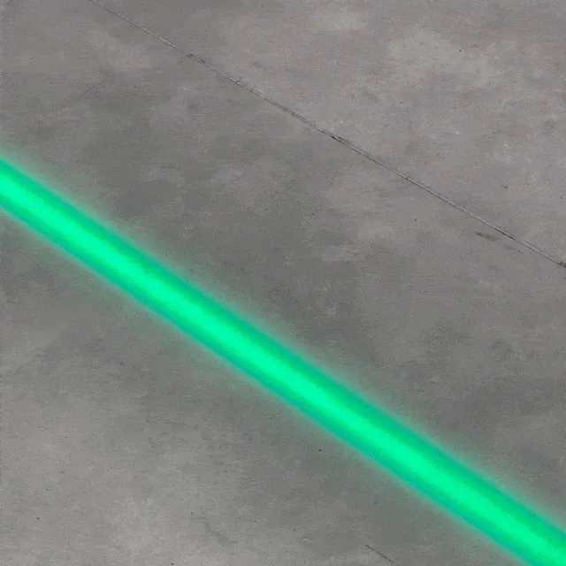 LED strek-prosjektor RØD/GRØNN SWITCH 53°=1:1 linse, inkl. relé, 230V driver 