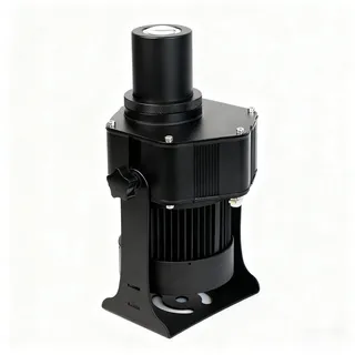 LED prosjektor 100W ØKONOMI komplett Vifte kjølt, med linse og filter