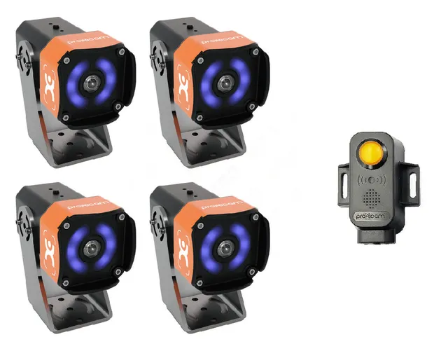 AI-kamera sensor m/lyd-lys varsel Ink. kabelsett, klar til bruk, 12-32VDC 