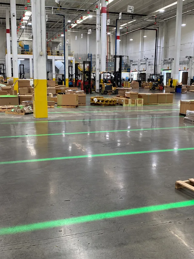 Laser strek-prosjektor 350mW 230V driver, lengde begrenser og vaier 