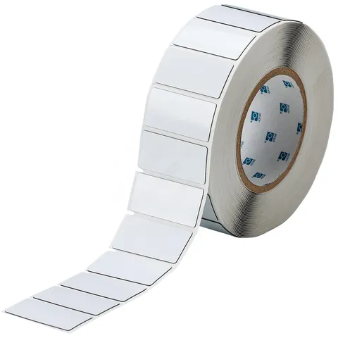 BRADY Hvit Polyester 60 x 30mm EPREP, Permanent, utendørs, i51 i71 PR+