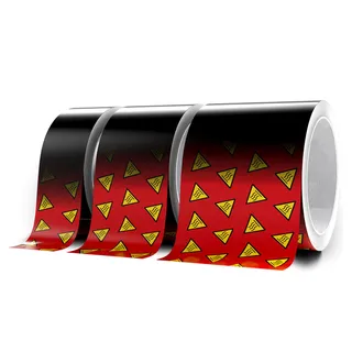 Heat Detection Tape, 5m Rød, sort, gul