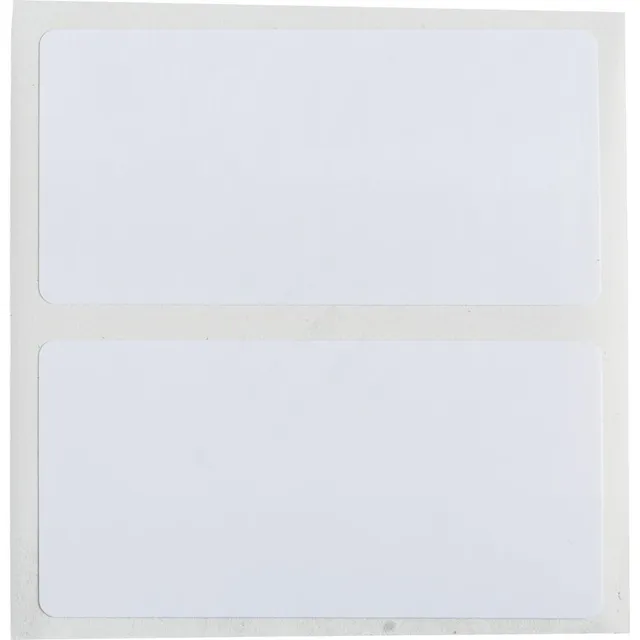 BRADY Hvit Polyesteretiketter 