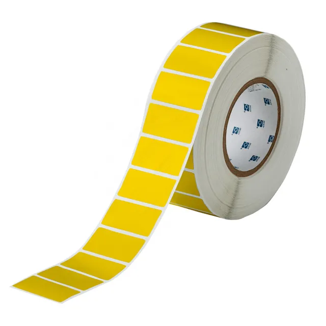 BRADY Hvit Polyesteretiketter 