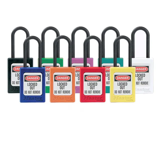 LOTO lås (35x38x4,76mm) elektro KA Masterlock hengelås,serie med lik nøkkel 