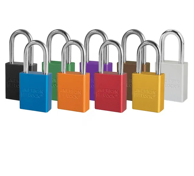 LOTO alu hengelås 1 nøkkel KD Masterlock (B=38x46mm)+(S=38x20x6mm) 