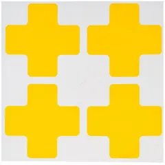 Gulvmerke sterk type, "+" Polyester m/ overlaminat. Permanent lim