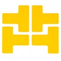 Gulvmerker sterk type, "T" Polyester m/ overlaminat. Permanent lim
