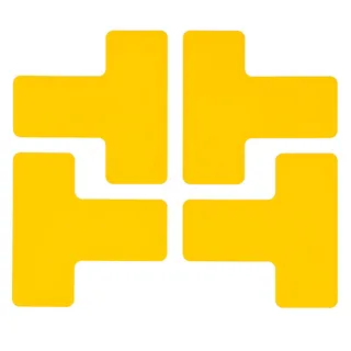 Gulvmerker sterk type, "T" Polyester m/ overlaminat. Permanent lim