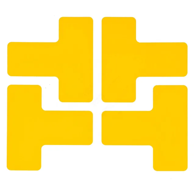 Gulvmerker sterk type, "T" Polyester m/ overlaminat. Permanent lim 