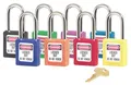 LOTO lås (38x38x6mm) metal MK Masterlock hengelås med masterkey