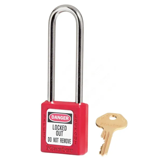 LOTO lås (38x76x6mm) metal KA-MK-LT Masterlock lås serie + master lang bøyle 