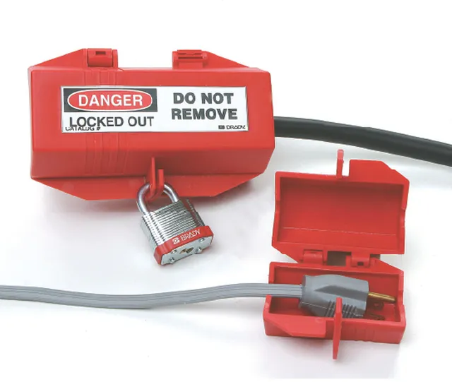 LOTO elektro støpsel kontakt Brady 
