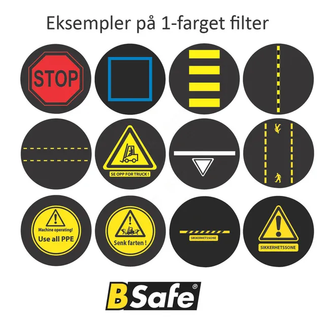 Prosjektor glass 1-farget grafikk Til LED prosjektor for grafikk, Ø37mm 