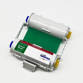 CPM100 Fargebånd Spes. Grønn 119mm x 50m Kassett med fargebånd