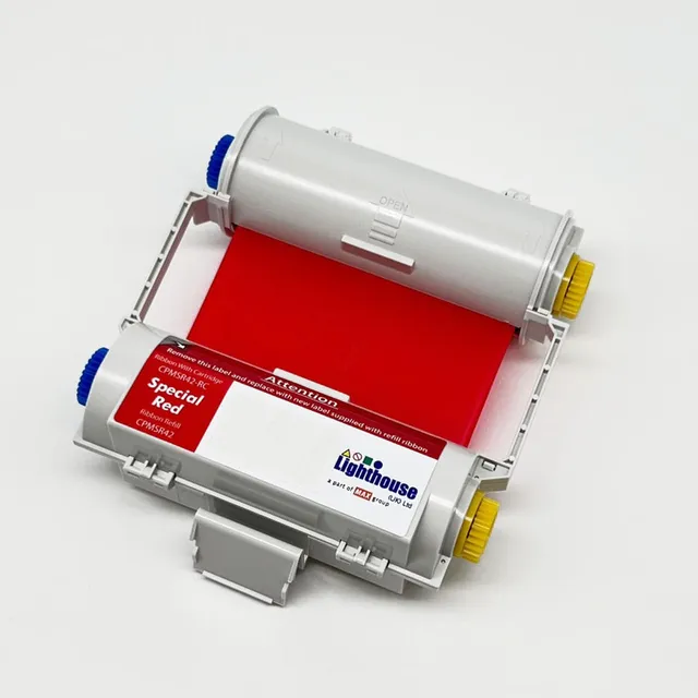 CPM100 Fargebånd Spes. Rød 119mm x 50m Kassett med fargebånd 