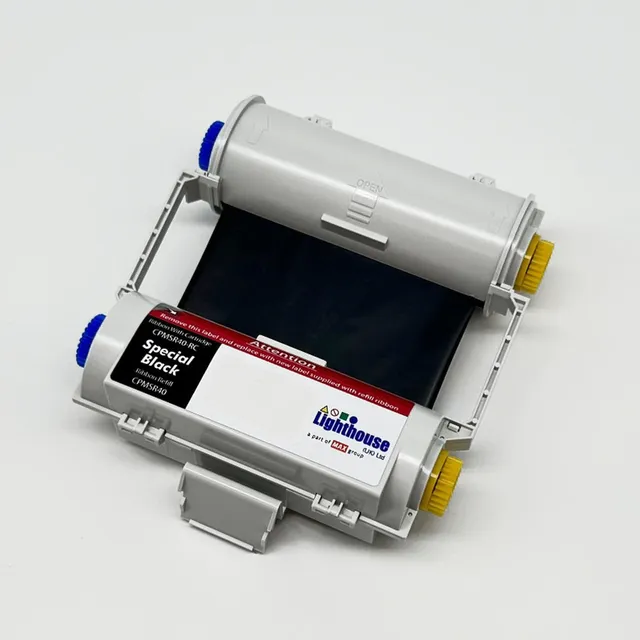 CPM100 Fargebånd Spes. Sort 119mm x 50m Kassett med fargebånd 