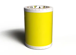 CPM100 Polyesterfolie Gul 106mm x 15m Formstabil folie, utendørs holdbar