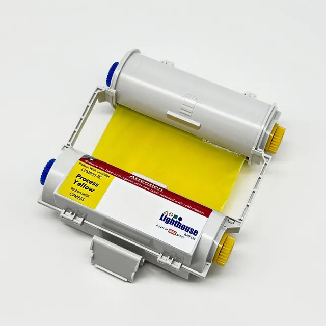 CPM100 Fargebånd Gul CMYK 119mm x 50m Kassett m/ fargebånd 50m 