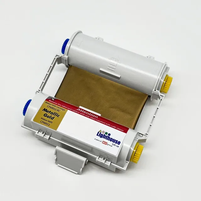 CPM100 Fargebånd GullMetallic 119mm x50m Kassett med fargebånd 