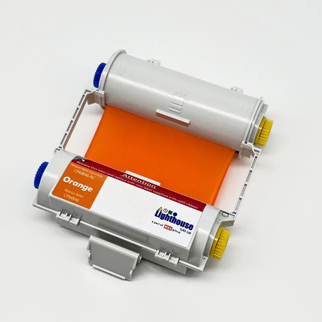 CPM100 Fargebånd Oransje 119mm x 50m Kassett m/ fargebånd 