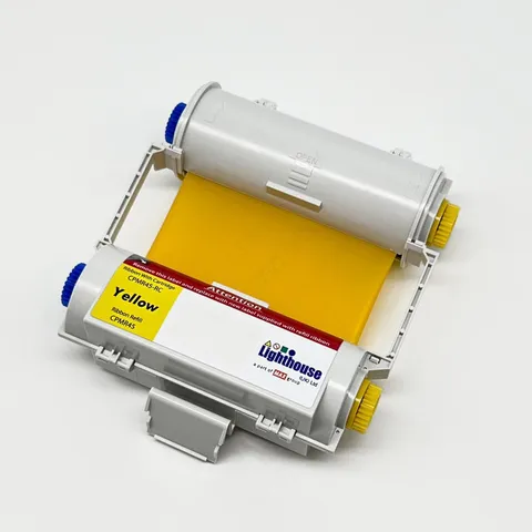 CPM100 Fargebånd Gul 119mm x 50m Kassett m/ fargebånd