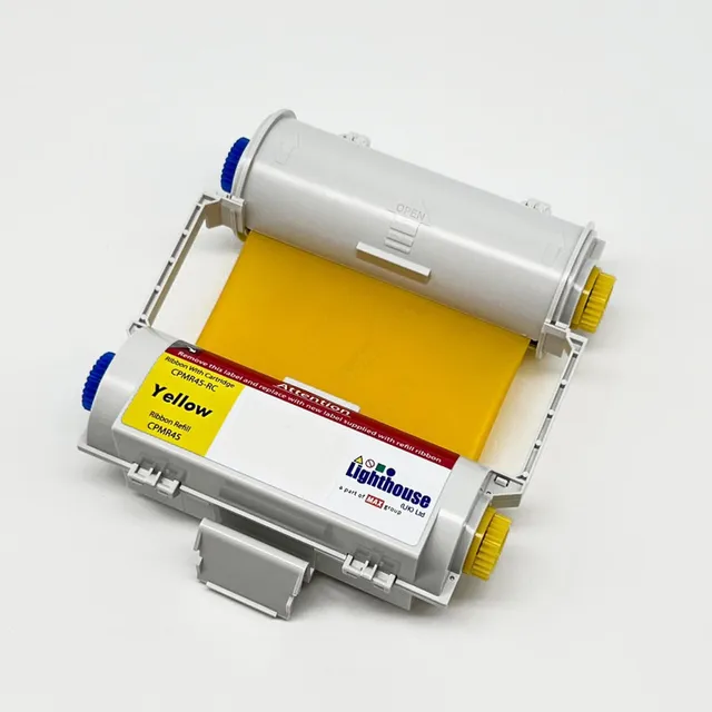 CPM100 Fargebånd Gul 119mm x 50m Kassett m/ fargebånd 