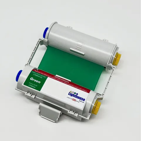 CPM100 Fargebånd Grønn 119mm x 50m Kassett m/ fargebånd