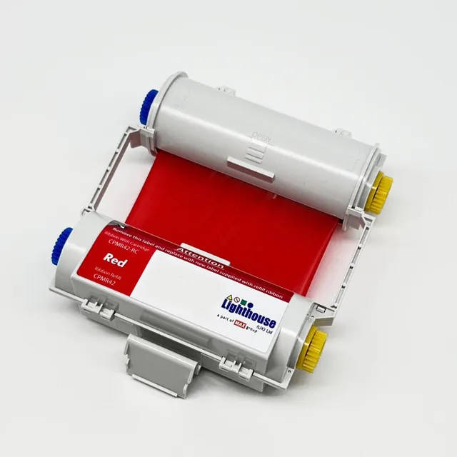 CPM100 Fargebånd Rød 119mm x 50m Kassett m/ fargebånd 