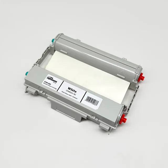 CPM200 Fargebånd Hvit 212mm x 50m Kassett m/ fargebånd 