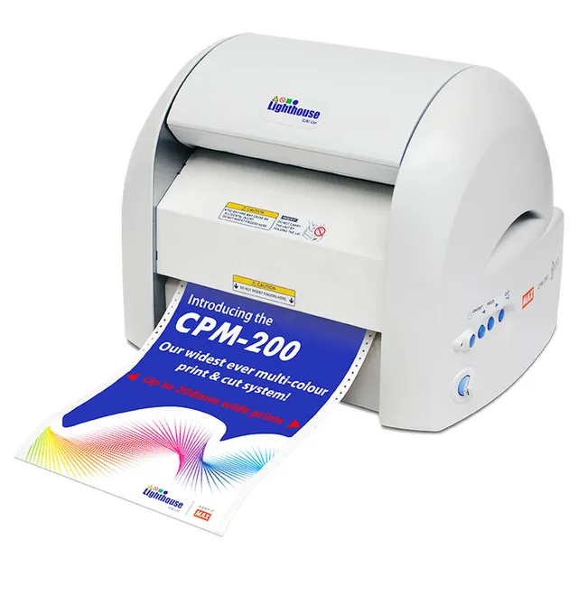CPM-200 (300dpi) MultiColour Print & Cut Printersystem med skjæreplotter 