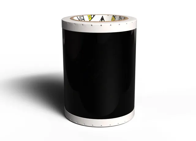 CPM100 Vinylfolie Svart 106mm x 15m Permanent, utendørs holdbar 