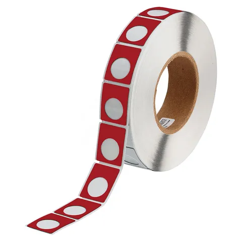 BRADY Rød Push-Button 30 x 40mm EPREP, Permanent, utendørs, i51 i71 PR+