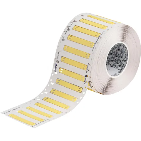 BRADY Gul Kabelmerking 75 x 10mm Tags, Bulk, Strips, i7100, PR+