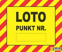 Låsepunkt merke stor 100x120mm 20pk