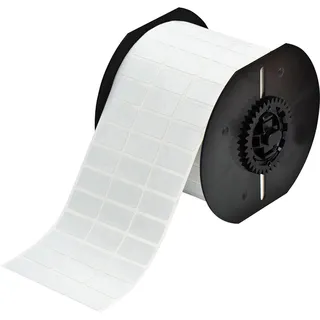 BRADY Lysegrå Polyesterfolie 22,86x19mm Permanent, Utendørs, Metallisert B3x, i