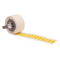 BRADY Gul Polyester 17 x 6mm Permanent, utendørs, M7x