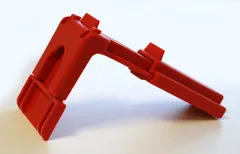 Kuleventil Lock (medium) 15 til 53 mm Maks bredde 27 mm, rød, åpen + lukket