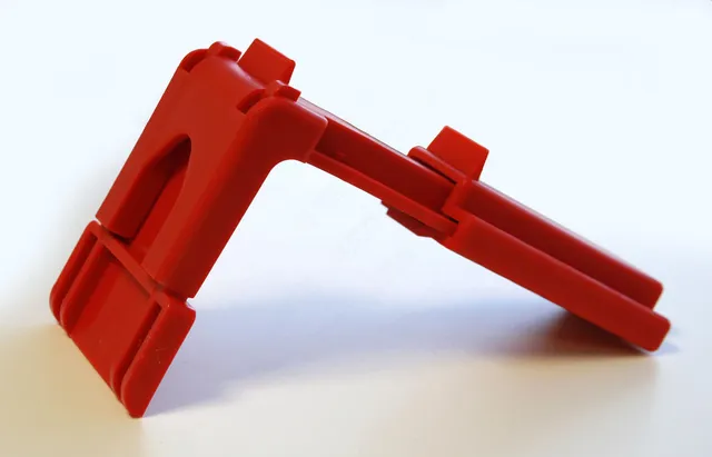 Kuleventil Lock (medium) 15 til 53 mm Maks bredde 27 mm, rød, åpen + lukket 