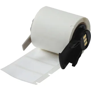 BRADY Hvit Polyester 38,1 x 19,05mm Permanent, kontinuerlig, utendørs, M6x