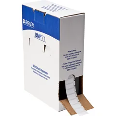 BRADY Hvit Polyester 25,4 x 12,7mm Permanent, Utendørs, M7x