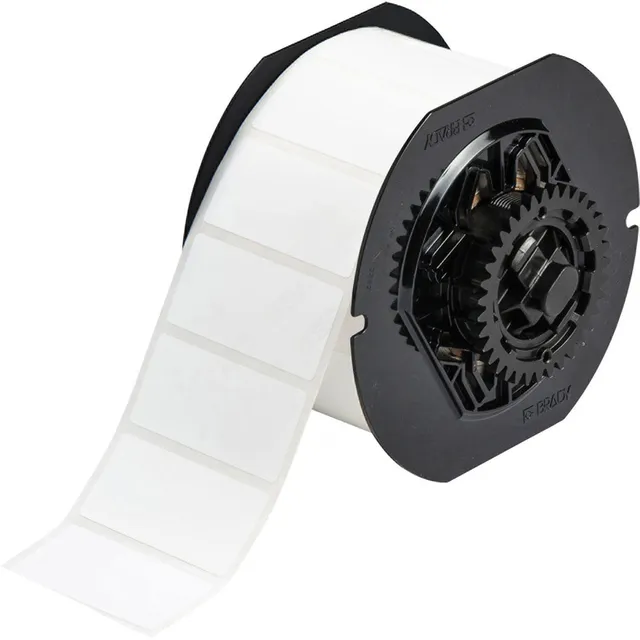 BRADY Hvit Polyester 50,8 x 25,4mm Permanent, kontinuerlig, utendørs, B3x 