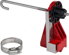 LOTO kuleventil permanent montert Brady metal liten