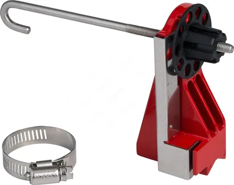 LOTO kuleventil permanent montert Brady metal liten