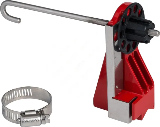 LOTO kuleventil permanent montert Brady metal liten 