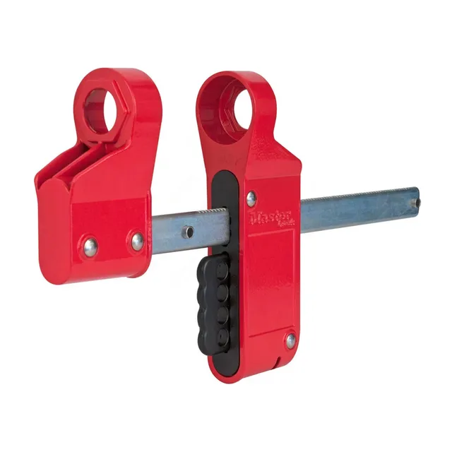 LOTO flens lockout liten 19-28,5mm Masterlock alu/metal 