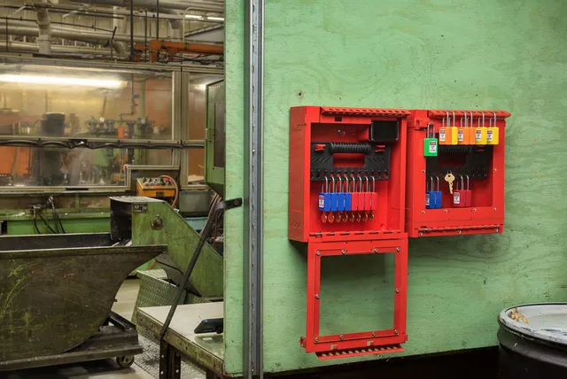 LOTO Group Lock Box m/vindu Masterlock låsbox metal 308 x348 x 119 