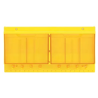 LOTO tag senter gul Masterlock (H=270, B=550, D=100)