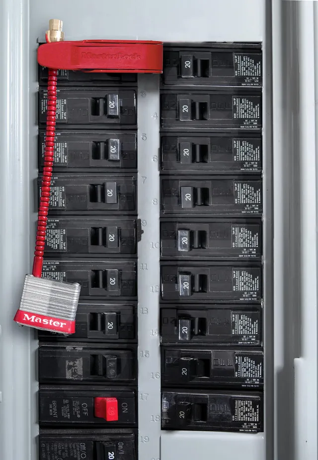 LOTO lås wire 127 mm for sikringer Masterlock 