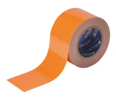 Gulvtape sterk, oransje 76mm x 30m